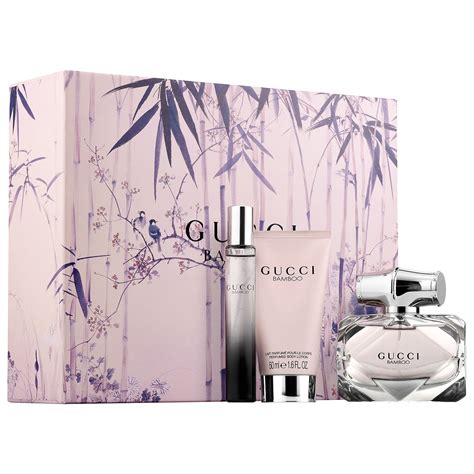 gucci fragrances for her gift sets|Gucci bamboo gift set sale.